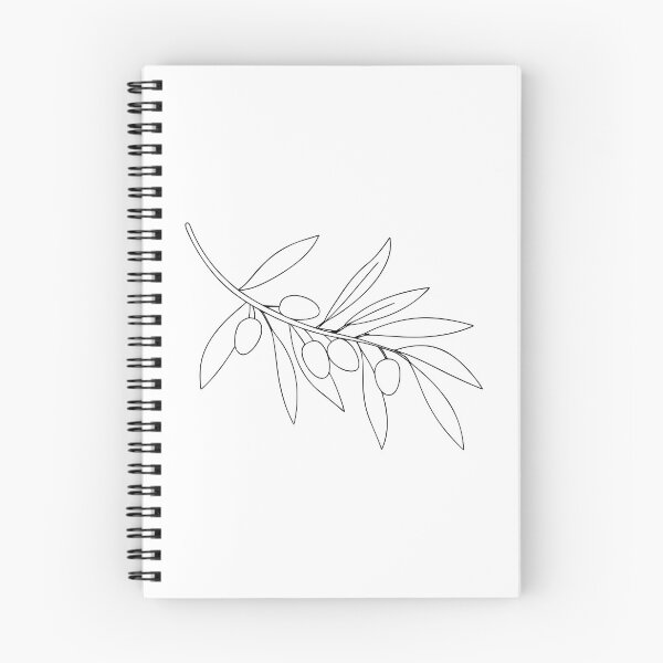 Item preview, Olive Branch Detailed 2 Line Art Gift designed and sold by OneLine Studio.