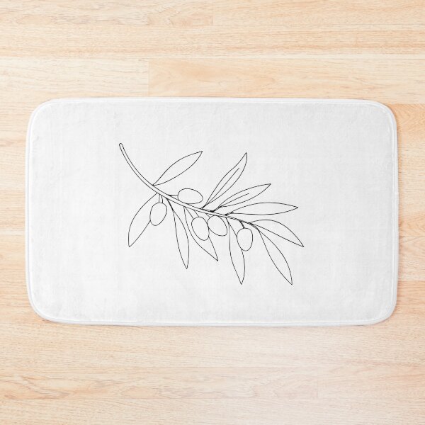 Item preview, Olive Branch Detailed 2 Line Art Gift designed and sold by OneLine Studio.