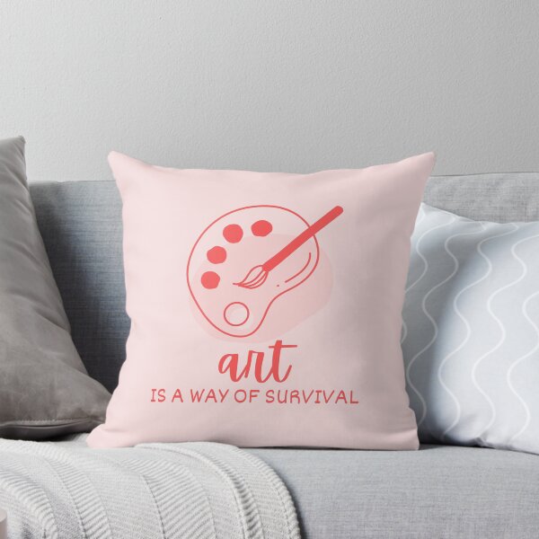 Item preview, Art Is A Way Of Survival Artist Palette Typography designed and sold by Fine-Arts-Lab.