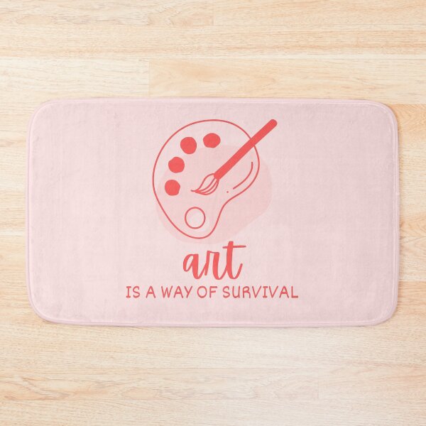 Item preview, Art Is A Way Of Survival Artist Palette Typography designed and sold by Fine-Arts-Lab.