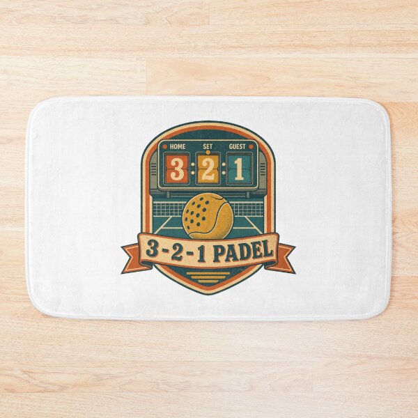 Item preview, 3 2 1 Padel Retro Scoreboard Badge designed and sold by BoosterShop.