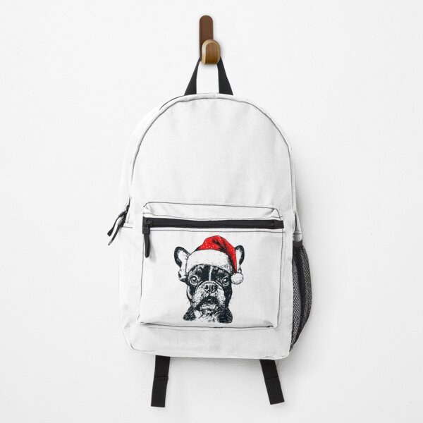 Item preview, Christmas French Bulldog Wearing Santa Hat designed and sold by vintagevibetee.