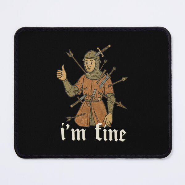 Item preview, I'm Fine Knight Wounded Thumbs Up designed and sold by NarcisLeffler12.