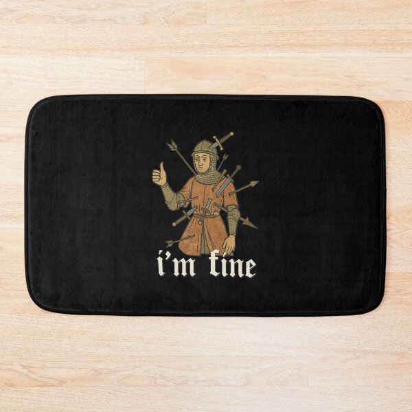 Item preview, I'm Fine Knight Wounded Thumbs Up designed and sold by NarcisLeffler12.