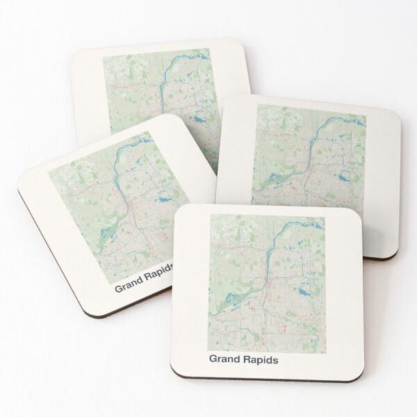 Item preview, Grand Rapids Minimalistic Map Art designed and sold by MapsNerd.