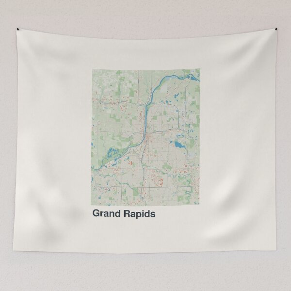 Item preview, Grand Rapids Minimalistic Map Art designed and sold by MapsNerd.