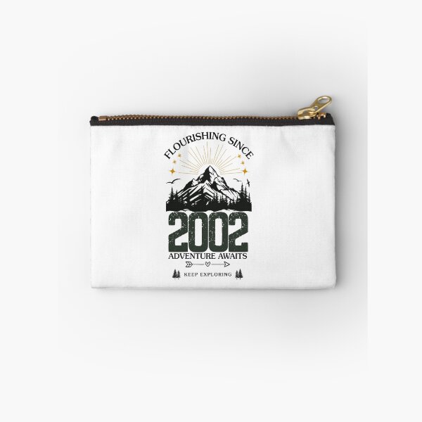 Item preview, 2002 Flourishing Since Mountain Adventure Birthday Design designed and sold by FlareCraftStudio.