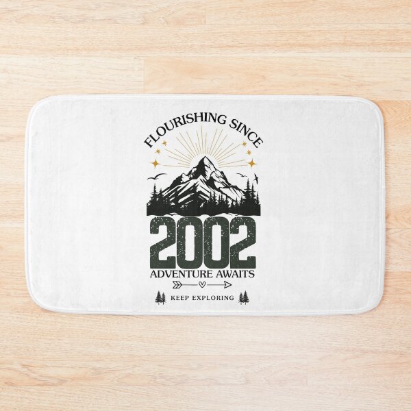 Item preview, 2002 Flourishing Since Mountain Adventure Birthday Design designed and sold by FlareCraftStudio.