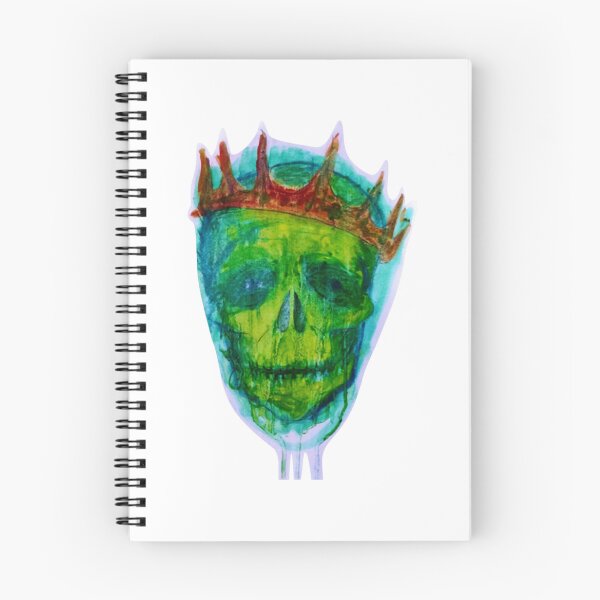 Item preview, King Till I Die Green Crowned Skull Horror Graphic designed and sold by AtMostFearart.