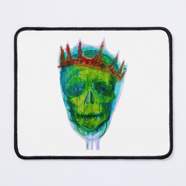Item preview, King Till I Die Green Crowned Skull Horror Graphic designed and sold by AtMostFearart.