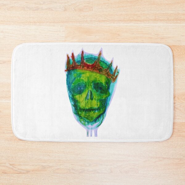 Item preview, King Till I Die Green Crowned Skull Horror Graphic designed and sold by AtMostFearart.
