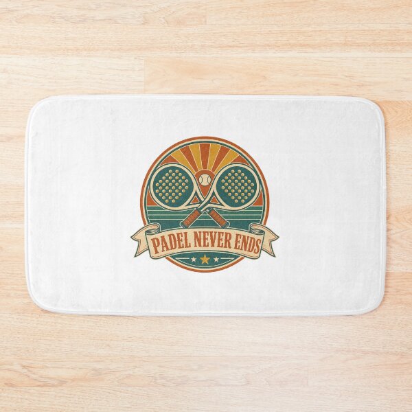 Item preview, Padel Never Ends Retro Infinity Badge designed and sold by BoosterShop.