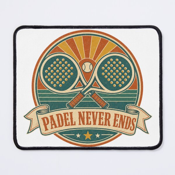 Item preview, Padel Never Ends Retro Infinity Badge designed and sold by BoosterShop.