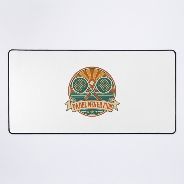 Item preview, Padel Never Ends Retro Infinity Badge designed and sold by BoosterShop.