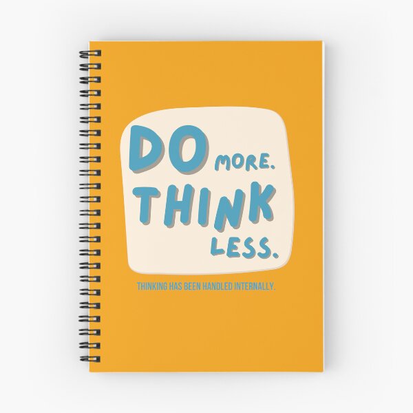 Item preview, Do More Think Less Funny Typography designed and sold by nocontextdept.
