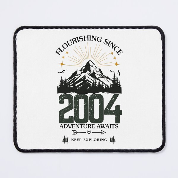 Item preview, 2004 Flourishing Since Mountain Adventure Birthday Design designed and sold by FlareCraftStudio.