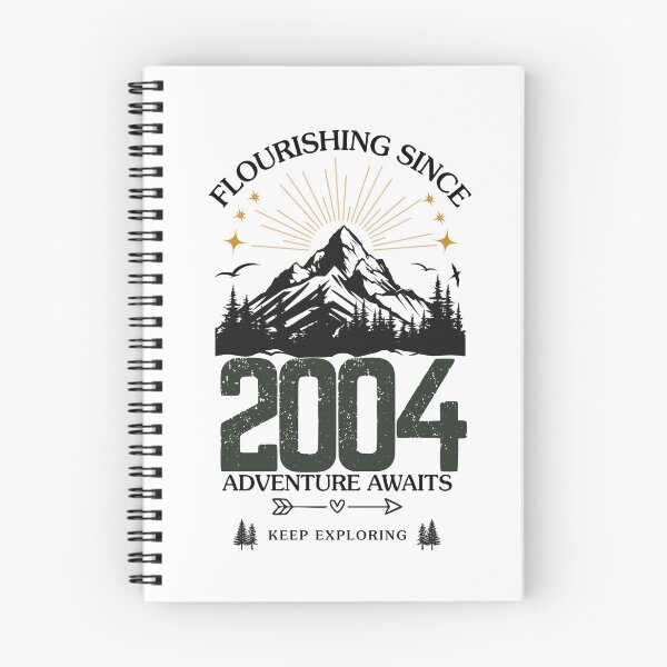 Item preview, 2004 Flourishing Since Mountain Adventure Birthday Design designed and sold by FlareCraftStudio.