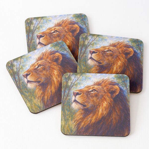 Item preview, Lion Painting – Majestic African Wildlife Art designed and sold by GalleryKauffeld.