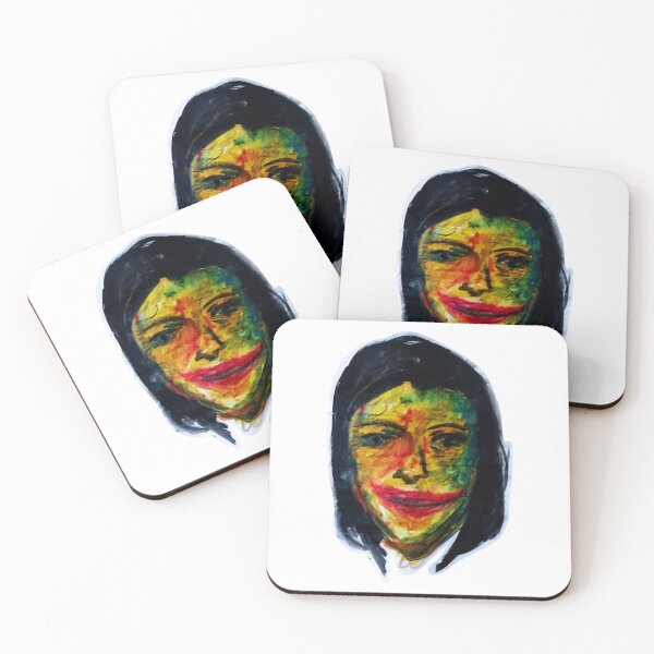 Item preview, The Beautiful Girl Creepy Expressionist Gothic Face Graphic designed and sold by AtMostFearart.
