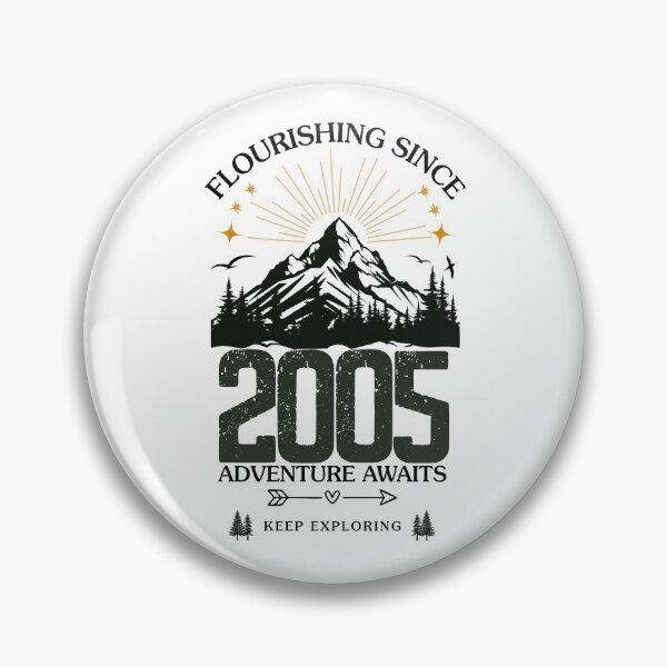 Item preview, 2005 Flourishing Since Mountain Adventure Birthday Design designed and sold by FlareCraftStudio.