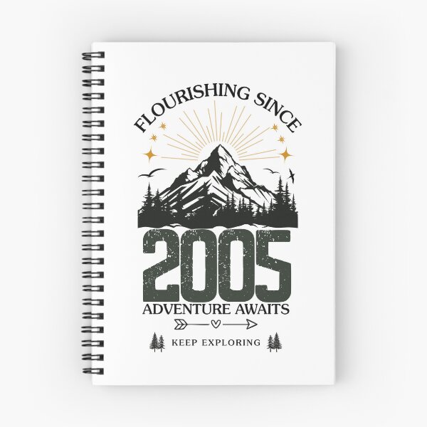 Item preview, 2005 Flourishing Since Mountain Adventure Birthday Design designed and sold by FlareCraftStudio.