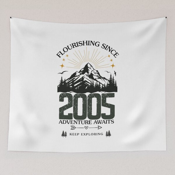 Item preview, 2005 Flourishing Since Mountain Adventure Birthday Design designed and sold by FlareCraftStudio.
