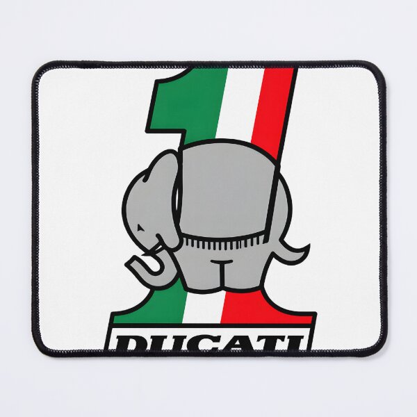 Item preview, Ducati One Elefant Motorcycle Vintage Racing Illustration designed and sold by alparent.