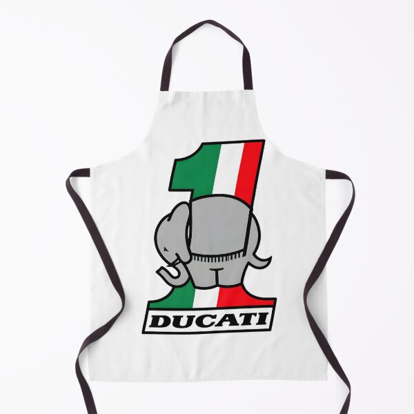 Item preview, Ducati One Elefant Motorcycle Vintage Racing Illustration designed and sold by alparent.