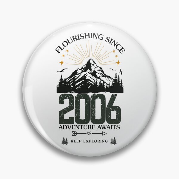 Item preview, 2006 Flourishing Since Mountain Adventure Birthday Design designed and sold by FlareCraftStudio.
