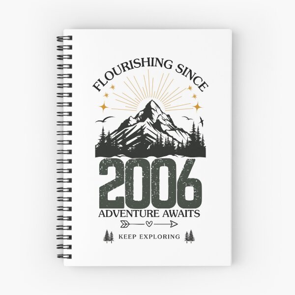 Item preview, 2006 Flourishing Since Mountain Adventure Birthday Design designed and sold by FlareCraftStudio.