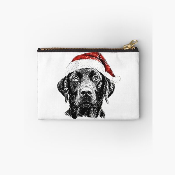 Item preview, Christmas Labrador Wearing Santa Hat designed and sold by vintagevibetee.