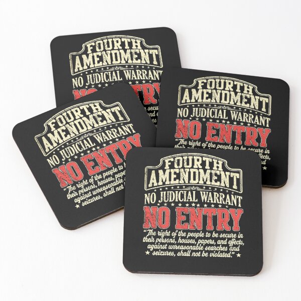 Item preview, Fourth Amendment No Judicial Warrant No Entry Constitutional Rights Design designed and sold by JpShop10.