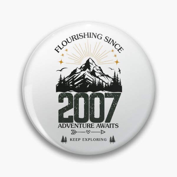 Item preview, 2007 Flourishing Since Mountain Adventure Birthday Design designed and sold by FlareCraftStudio.