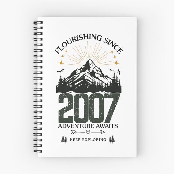 Item preview, 2007 Flourishing Since Mountain Adventure Birthday Design designed and sold by FlareCraftStudio.