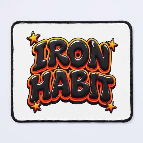 Item preview, Iron Habit Glossy Bubble Letters Streetwear Logo Design designed and sold by @SHINTOSARTSTORE.