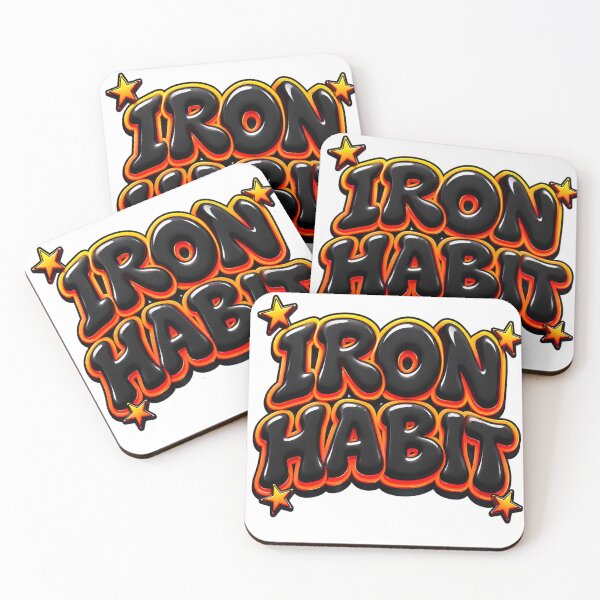 Item preview, Iron Habit Glossy Bubble Letters Streetwear Logo Design designed and sold by @SHINTOSARTSTORE.