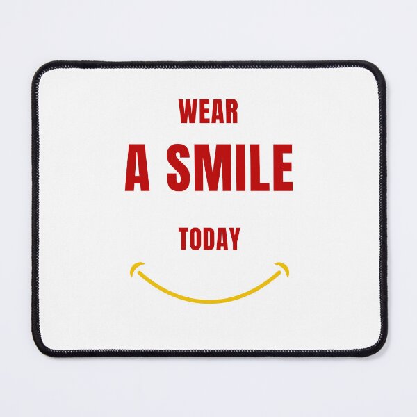 Item preview, Wear A Smile Today Motivational Smile Typography designed and sold by Fine-Arts-Lab.