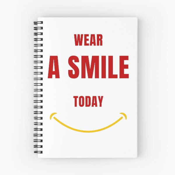 Item preview, Wear A Smile Today Motivational Smile Typography designed and sold by Fine-Arts-Lab.