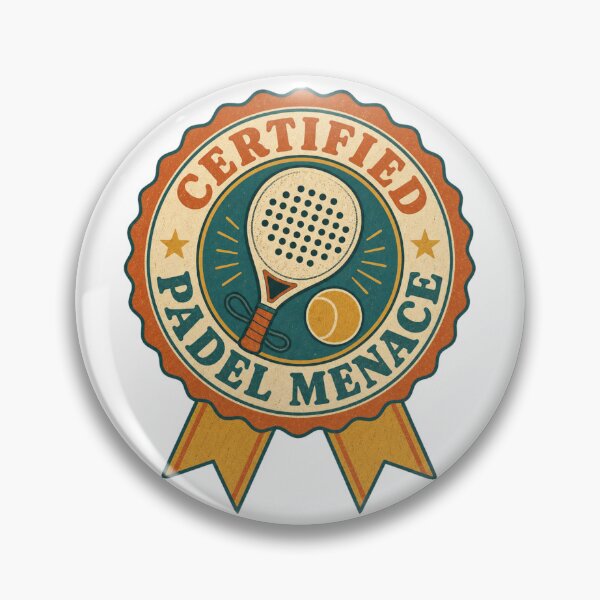 Item preview, Certified Padel Menace Retro Seal Badge designed and sold by BoosterShop.