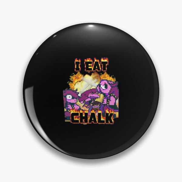 Item preview, I Eat Chalk Pixel Art Fire  Style designed and sold by NarcisLeffler12.