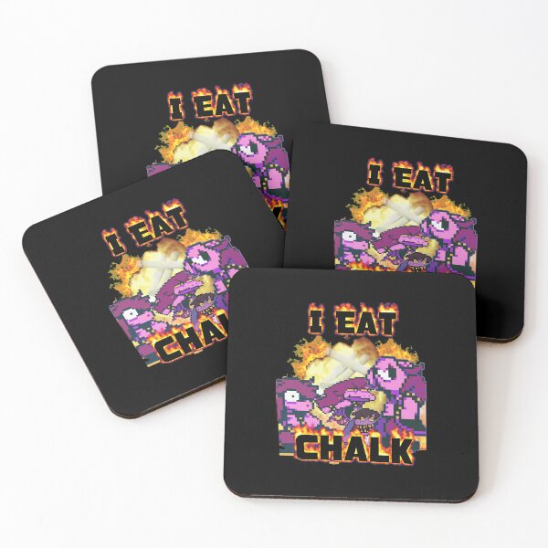 Item preview, I Eat Chalk Pixel Art Fire  Style designed and sold by NarcisLeffler12.