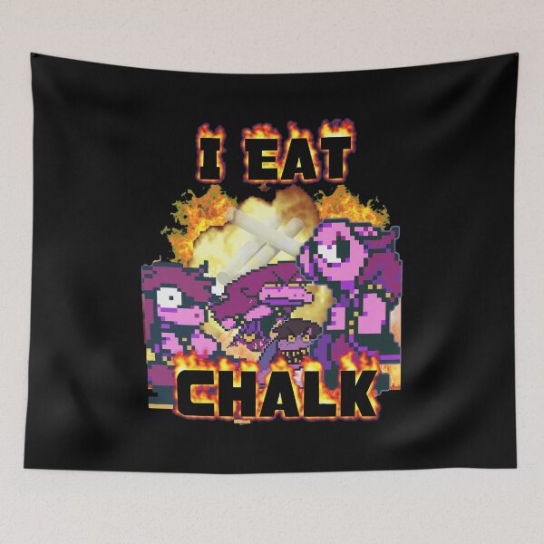 Item preview, I Eat Chalk Pixel Art Fire  Style designed and sold by NarcisLeffler12.