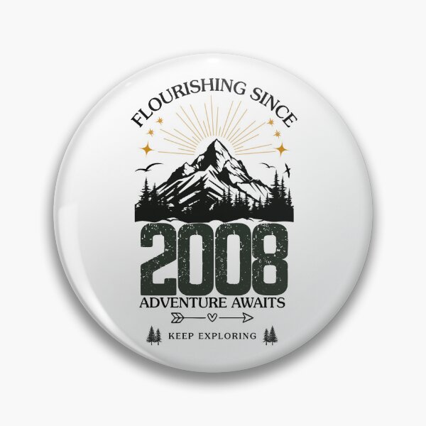 Item preview, 2008 Flourishing Since Mountain Adventure Birthday Design designed and sold by FlareCraftStudio.
