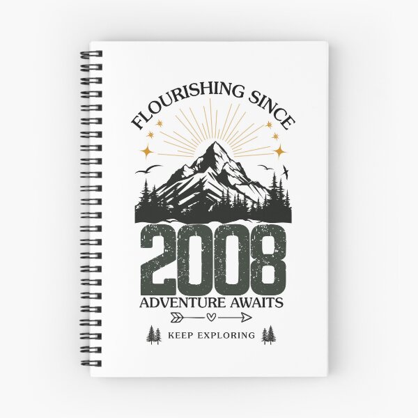 Item preview, 2008 Flourishing Since Mountain Adventure Birthday Design designed and sold by FlareCraftStudio.