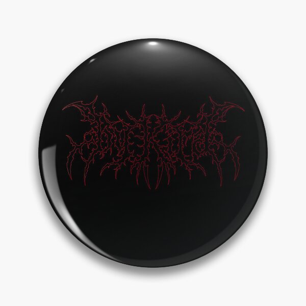 Item preview, BY KIRA | Death Metal Typography (Red Outline) designed and sold by byKira-Dark.