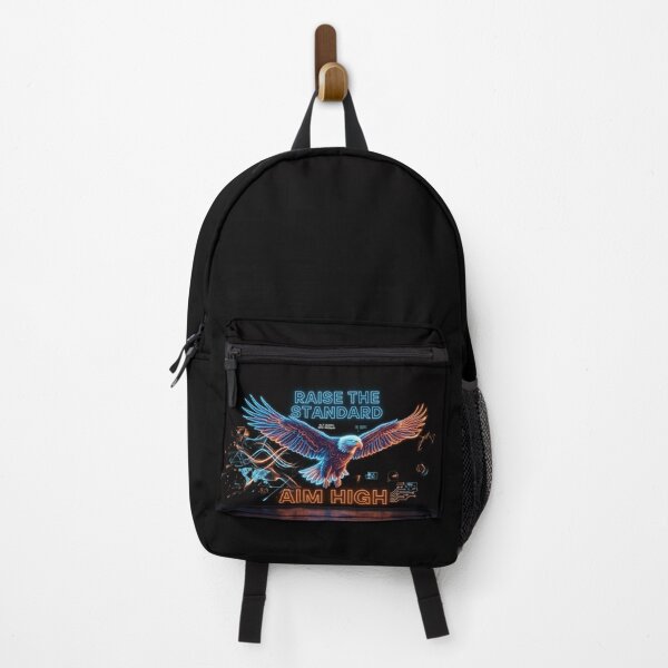 Item preview, Cyber Neon Eagle Motivational Display: RAISE THE STANDARD AIM HIGH designed and sold by lovepower.