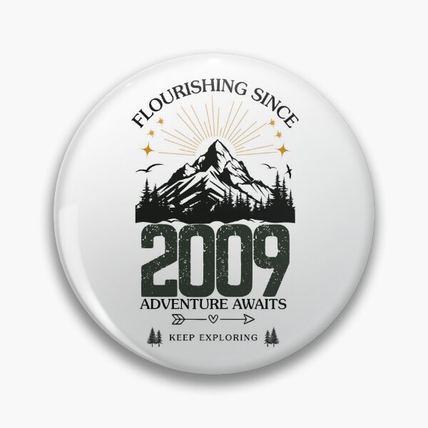 Item preview, 2009 Flourishing Since Mountain Adventure Birthday Design designed and sold by FlareCraftStudio.