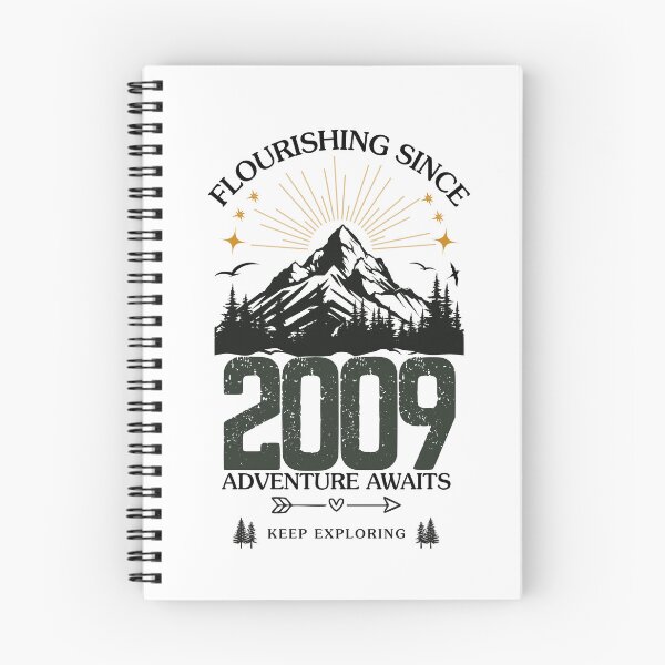 Item preview, 2009 Flourishing Since Mountain Adventure Birthday Design designed and sold by FlareCraftStudio.
