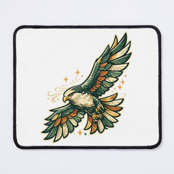 Item preview, Soaring Bald Eagle Retro Wildlife Freedom Flight Art Design Art designed and sold by inkoutninja.