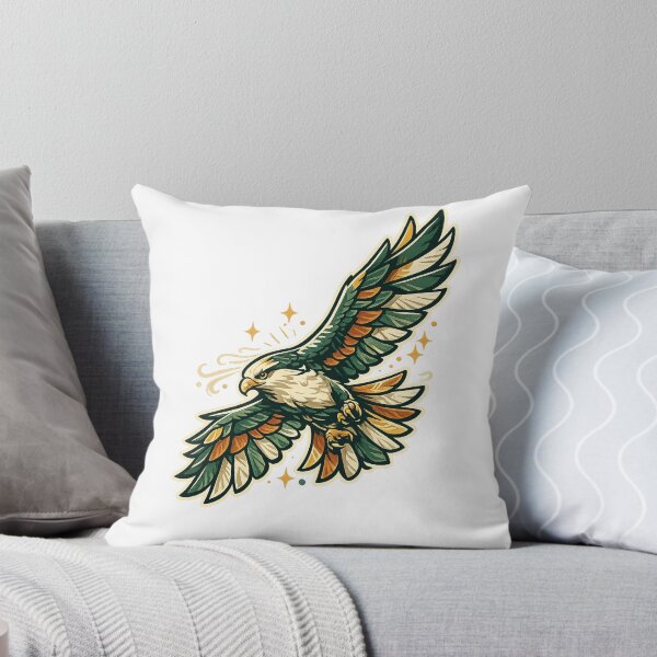 Item preview, Soaring Bald Eagle Retro Wildlife Freedom Flight Art Design Art designed and sold by inkoutninja.